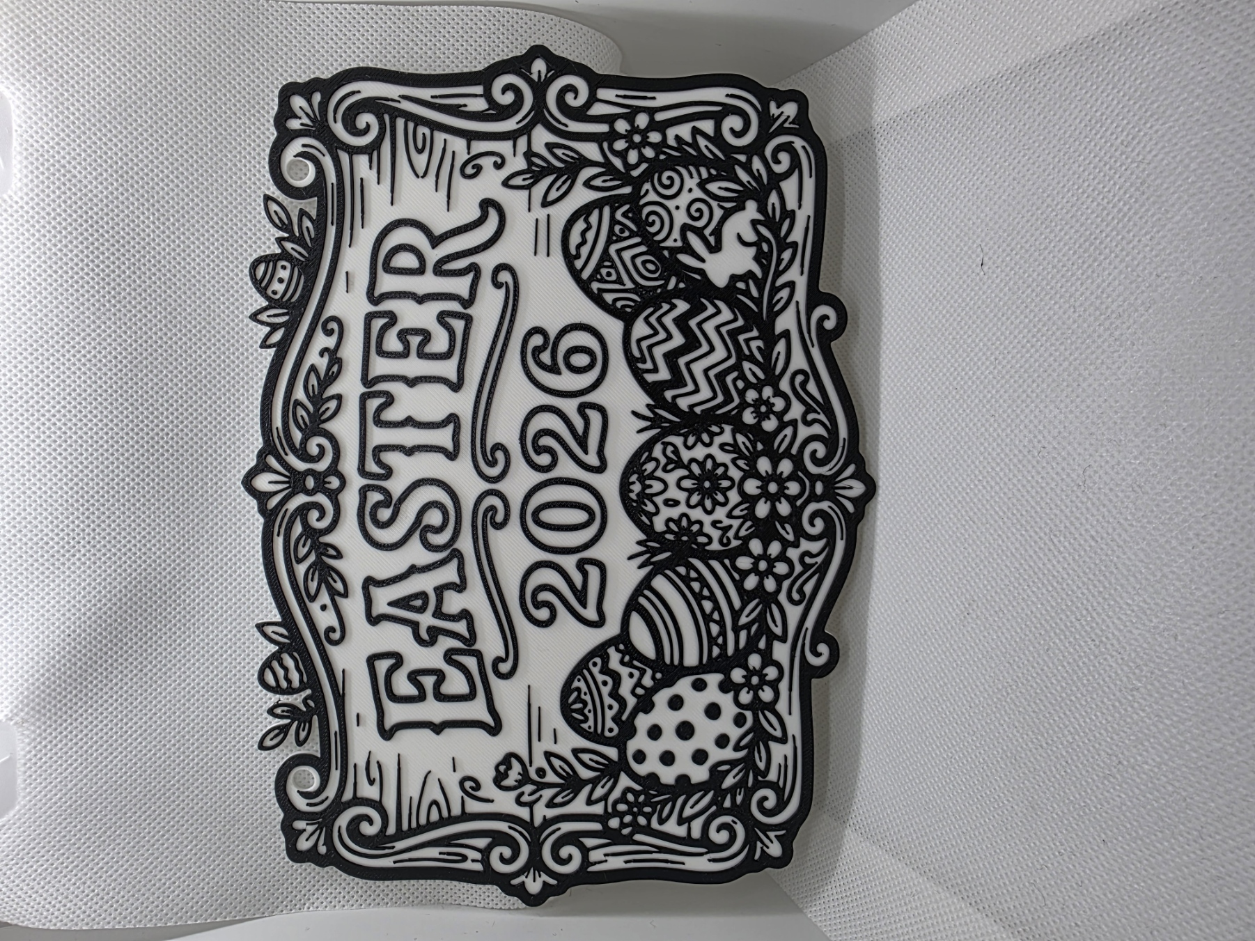 Miniatura 2 do modelo 3D paintable easter sign