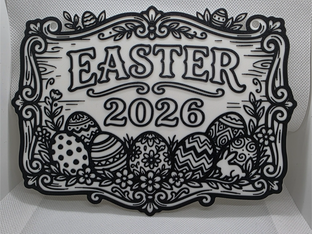 paintable easter sign