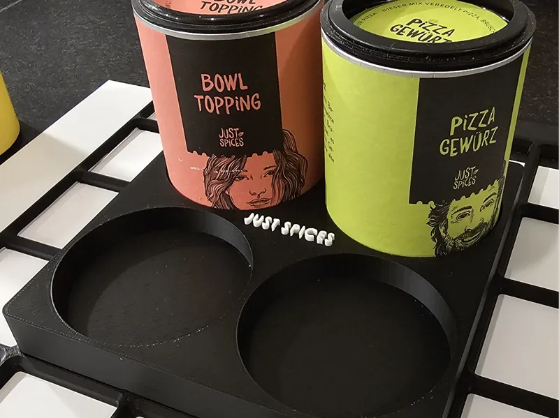 Gridfinity Spice Holder 3×3 – Just Spices & Fuchs