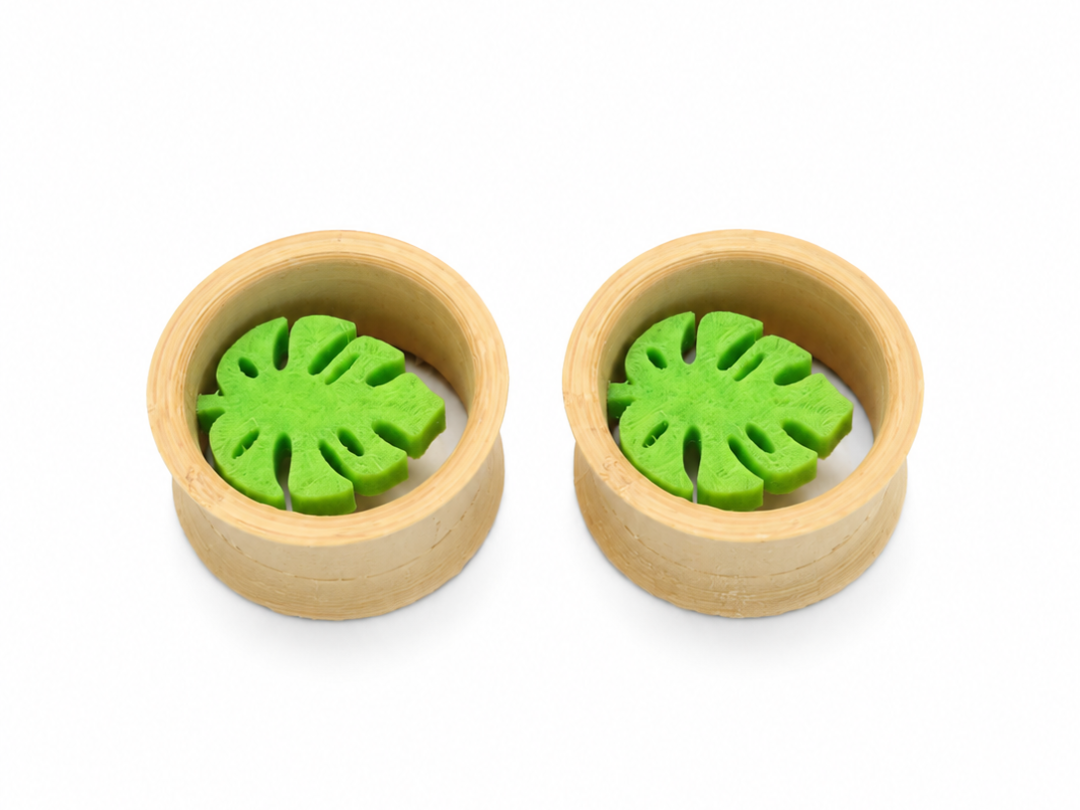 Monstera Tunnels (Ear Gauges)