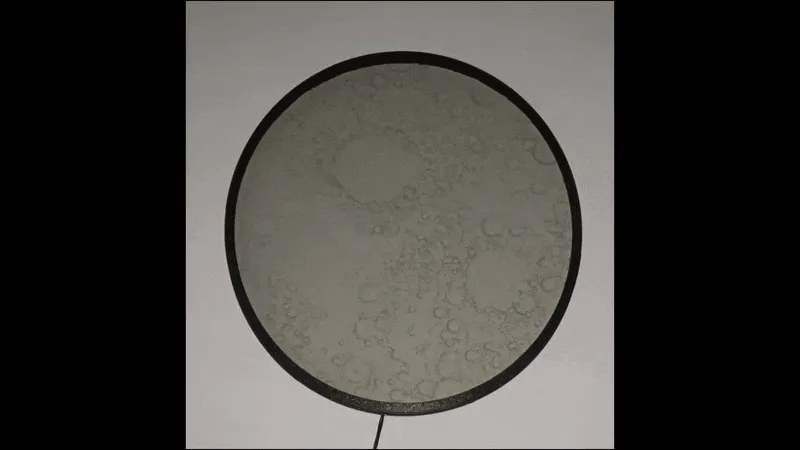 Large Illuminated Lunar Wall Lamp - Version 2 view 3