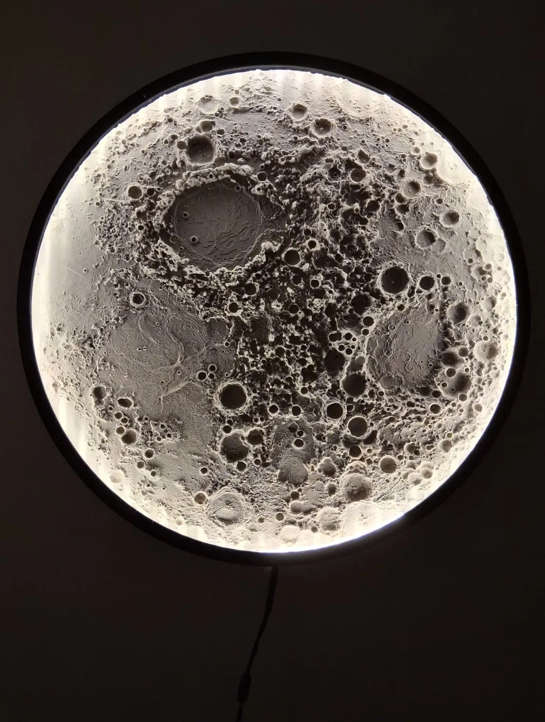 Large Illuminated Lunar Wall Lamp - Version 2 view 2