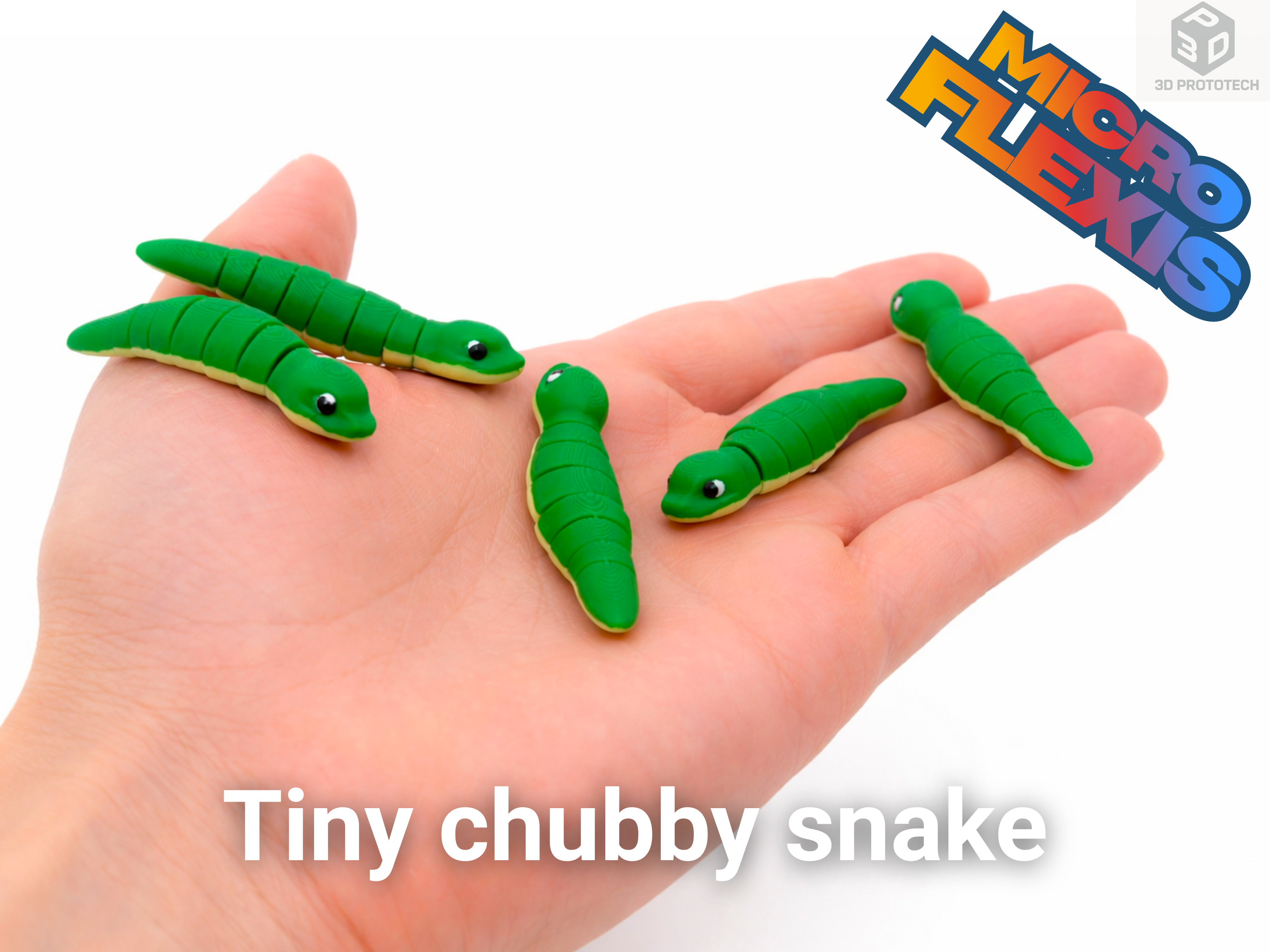 Miniatura 1 do modelo 3D Tiny chubby snake
