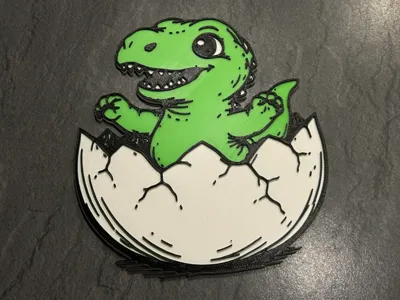 Cute Baby T-Rex Hatching – Multicolor - Easter
