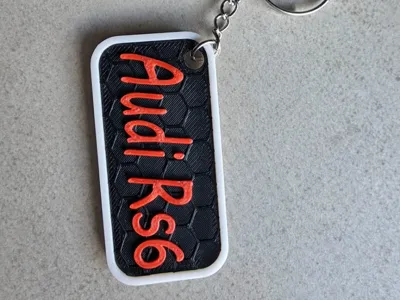 Audi RS6 keychain