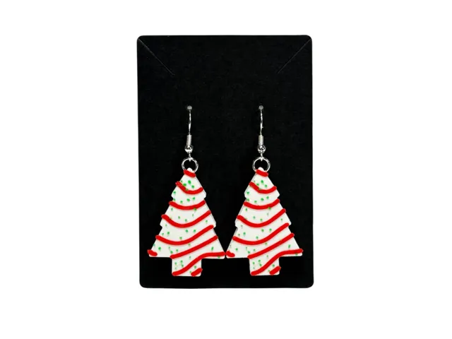 Little Debbie Christmas Tree Earrings
