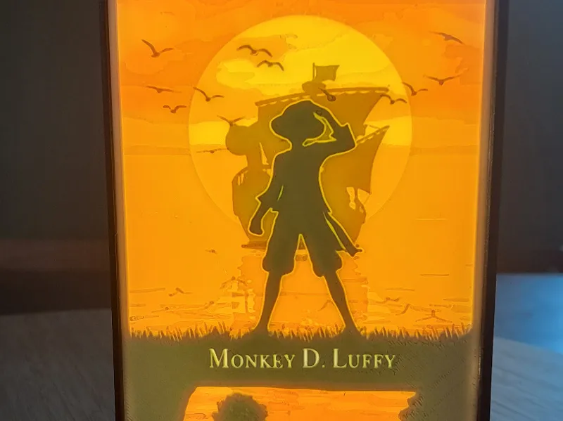 Lithophanie One Piece – Monkey D. Luffy