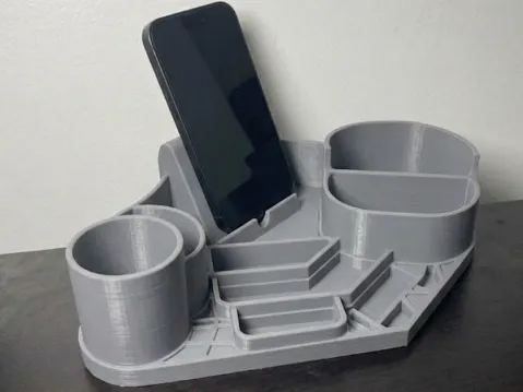 Ultimate Desk Catch-All: Phone & Gear Organizer