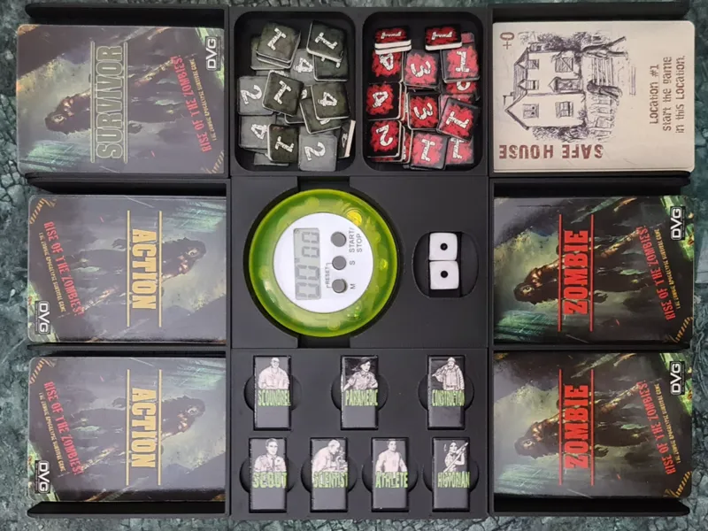Rise of the Zombies! (DVG) Boardgame Insert