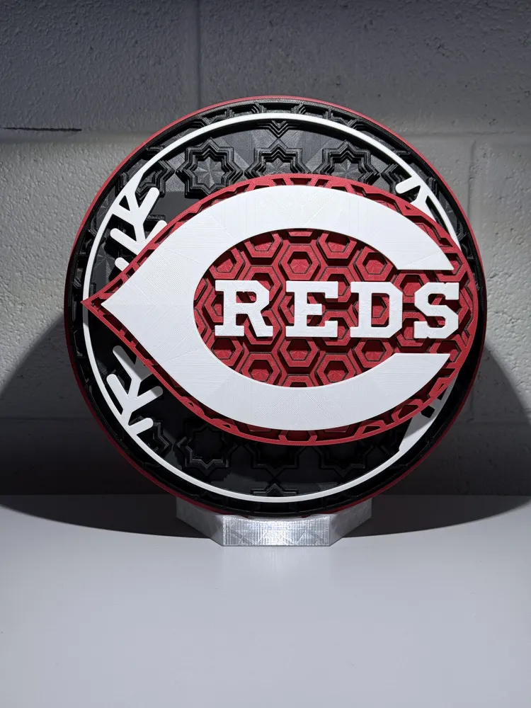 Cincinnati Reds Dimensional Mosaic - Free 3D Print Model - MakerWorld
