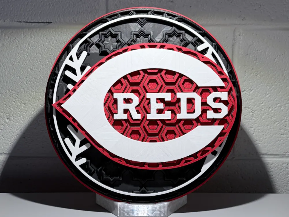 Cincinnati Reds Dimensional Mosaic - Free 3D Print Model - MakerWorld
