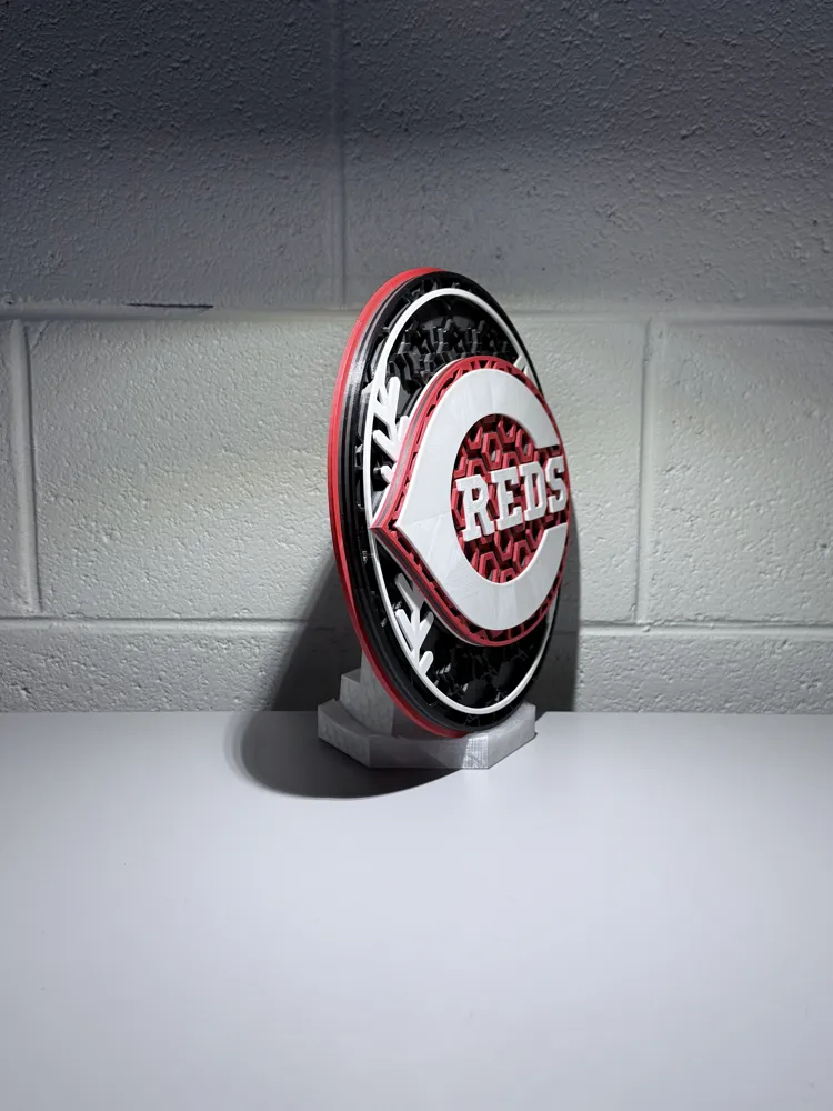 Cincinnati Reds Dimensional Mosaic - Free 3D Print Model - MakerWorld