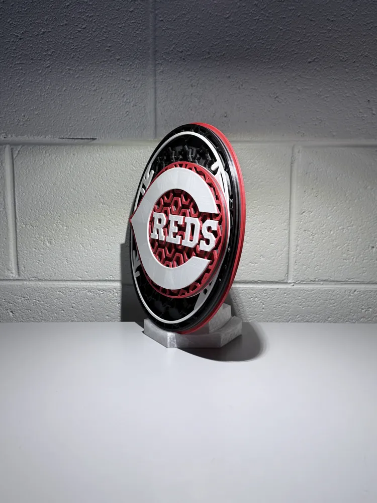 Cincinnati Reds Dimensional Mosaic - Free 3D Print Model - MakerWorld