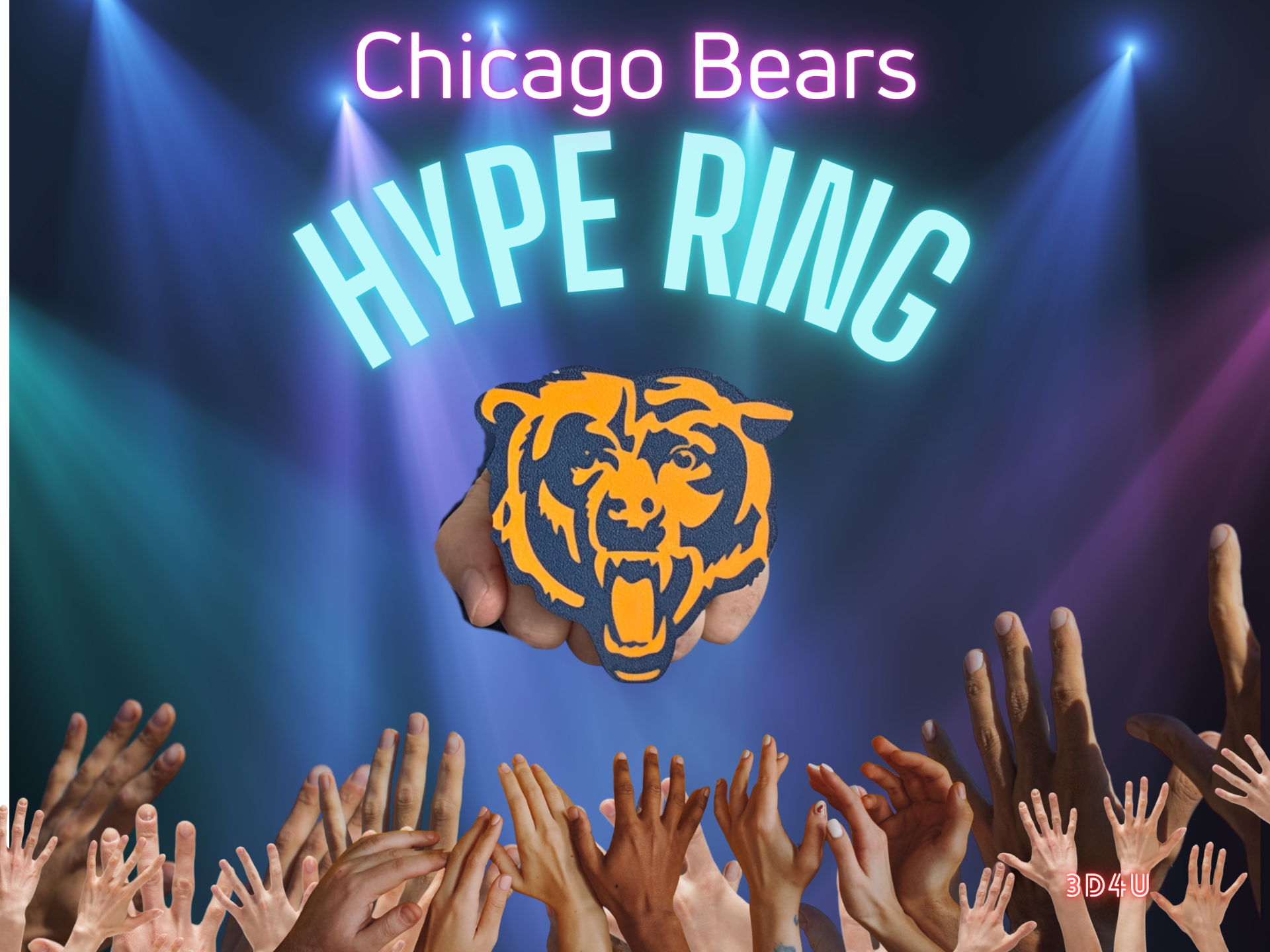 Chicago Bears Hype Ring