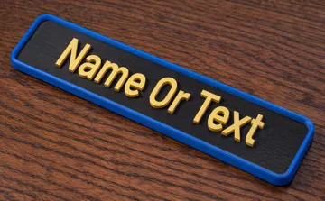 Letrero o emblema decorativo: Customizable Name Text Sign Generator — vista de referencia 3