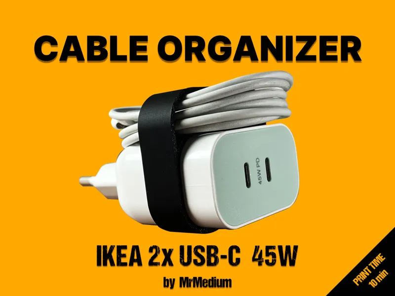 IKEA USB-C 45W Dual Charger Organizer