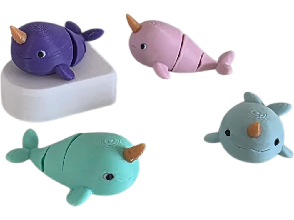 Layer Llama - Flexi Narwhal - Free 3D Print Model - MakerWorld