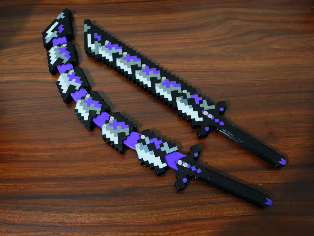 Minecraft Soul-Devouring Serpent Blade OTF Knife - Hardware Reinforced ...