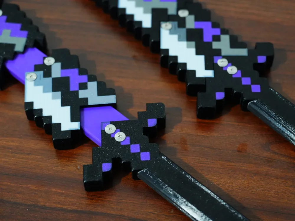 Minecraft Soul-Devouring Serpent Blade OTF Knife - Hardware Reinforced ...