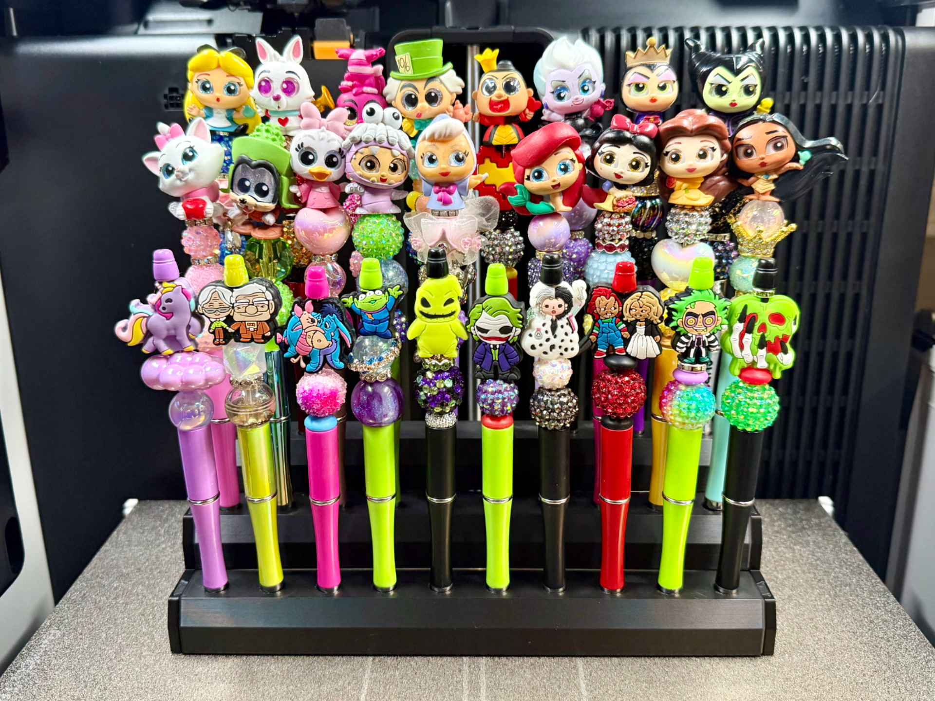 Modular Beaded Pen Rack: 28/46 Pen (Support-Free)