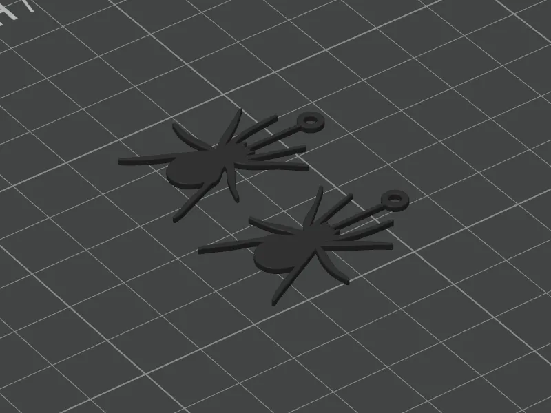 little spider - earrings view 3