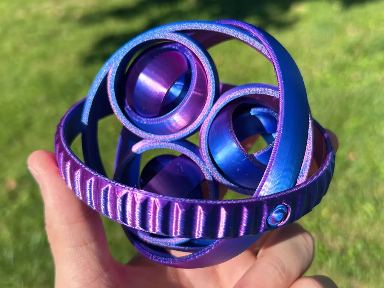 RotaRings - Print in Place Rotating Fidget view 2