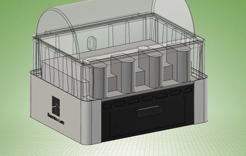 AMS 2 Pro Stackable gridfinity Storage unit - Free 3D Print Model ...