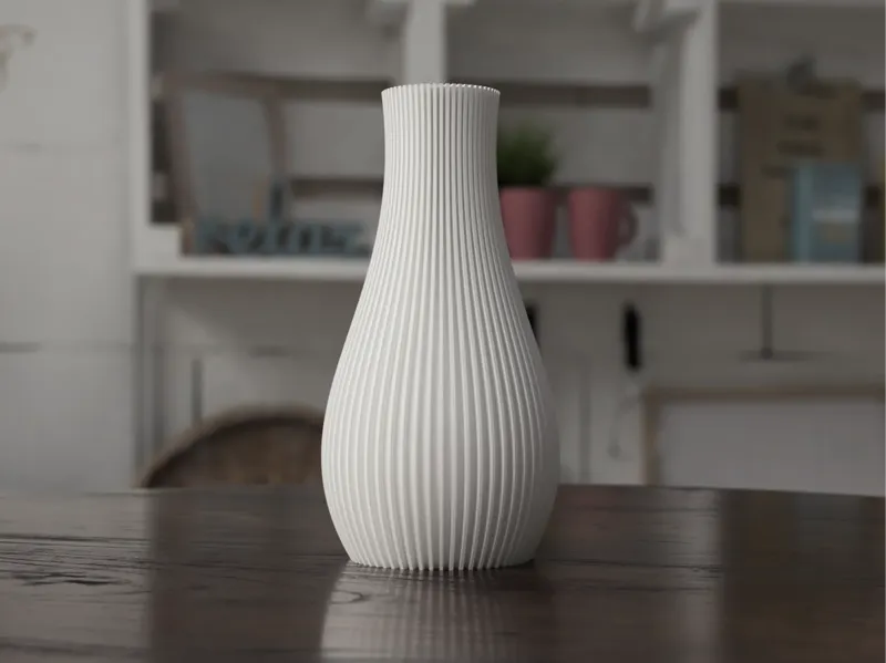 Vase 200mm straight lines