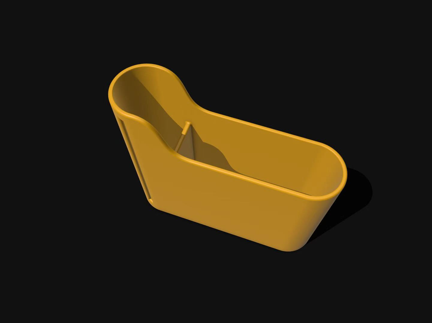 Miniatura 2 do modelo 3D 贴柜门垃圾袋收纳盒