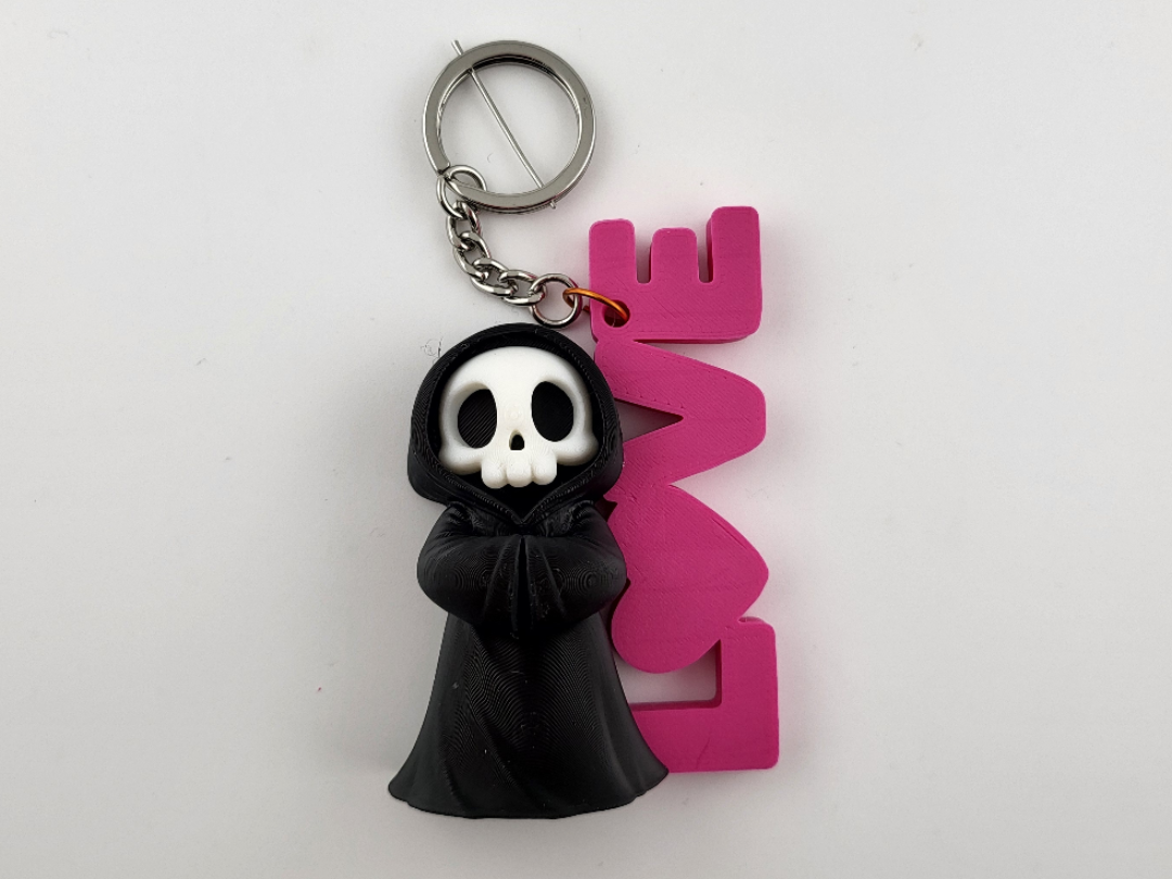 Cute Reaper Keychain Grim Reaper Keyring valentine