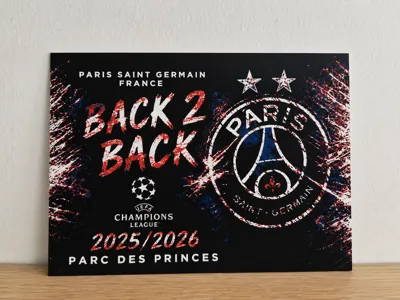 PSG Back 2 Back – Champions 2* 2025/2026 Hueforge