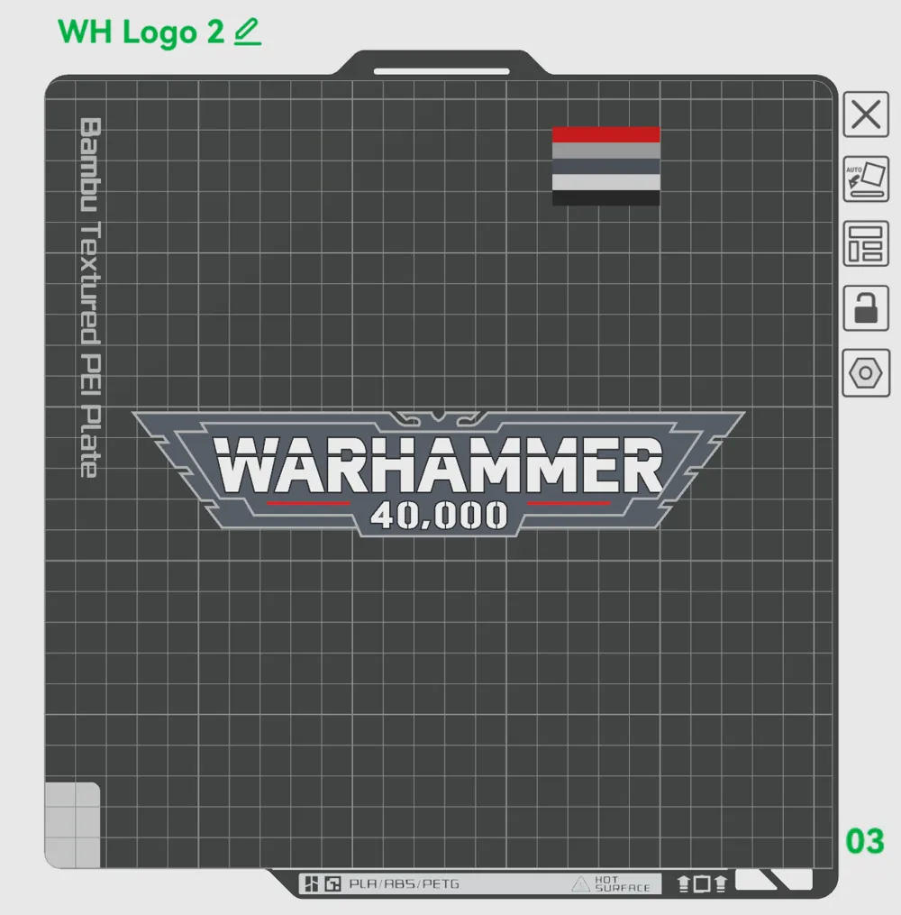 Warhammer Logo by AWPrintz MakerWorld: Download Free 3D Models