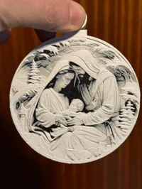 Boule de Noël Marie, Joseph et l'enfant Jésus — photo 3