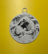 Boule de Noël Marie, Joseph et l'enfant Jésus — photo 2