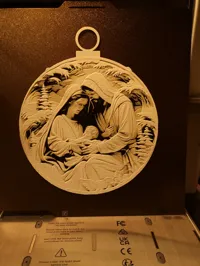 Boule de Noël Marie, Joseph et l'enfant Jésus — photo 5
