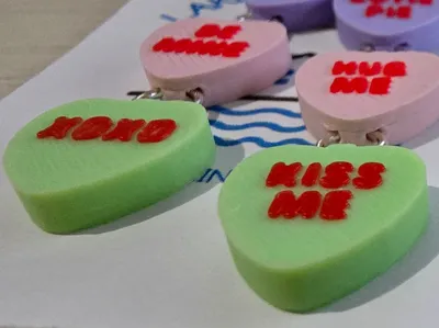 Coversation Heart Earrings 