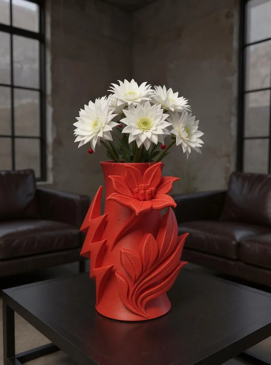LilyFlare vase with bold floral energy by VASEE MakerWorld: Download ...