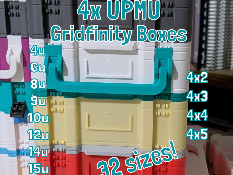 4x UPMU Ultimate Pred-Gridfinity-Box ModularUpdate