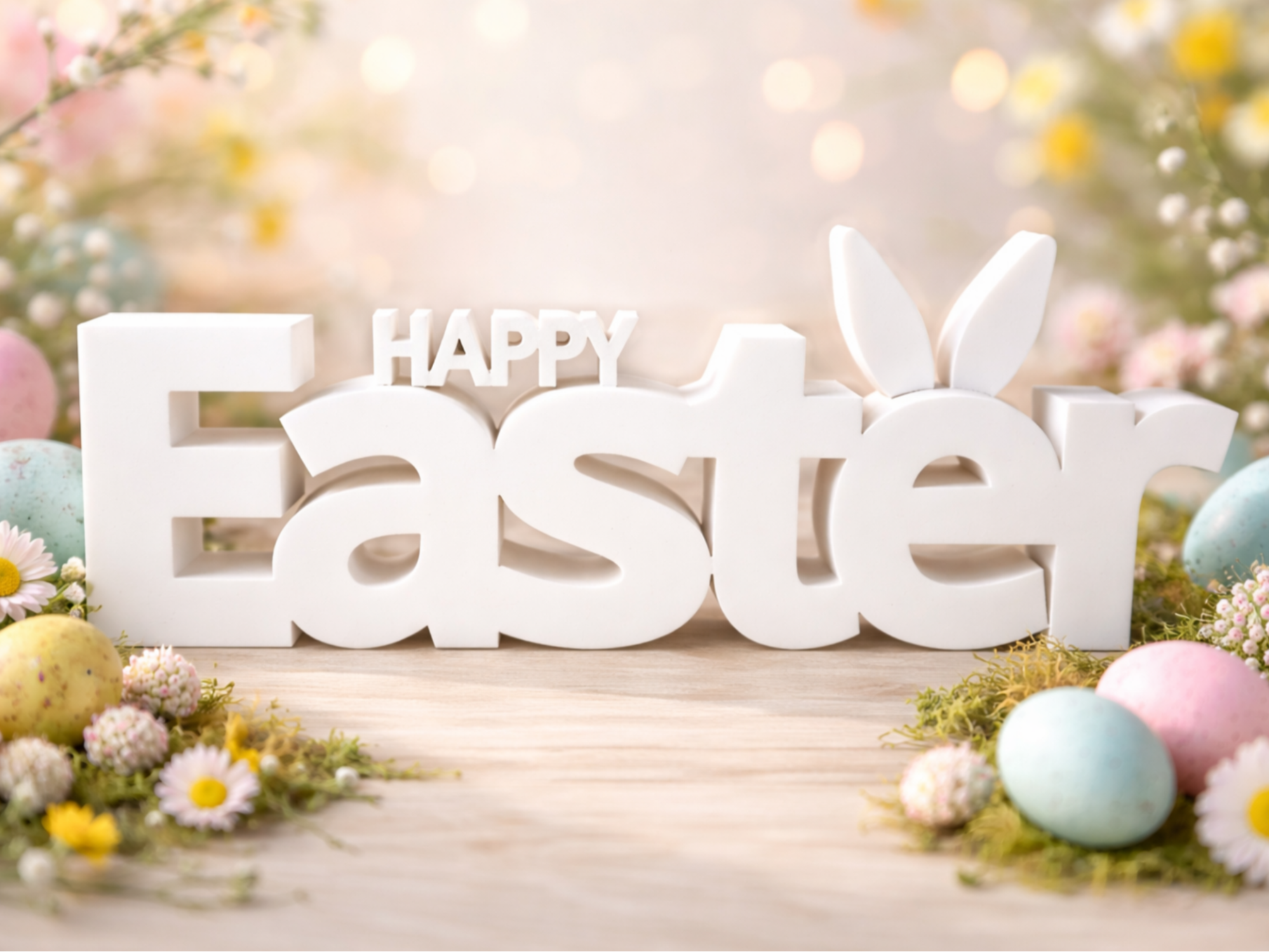Miniatura 1 do modelo 3D Happy Easter Sign
