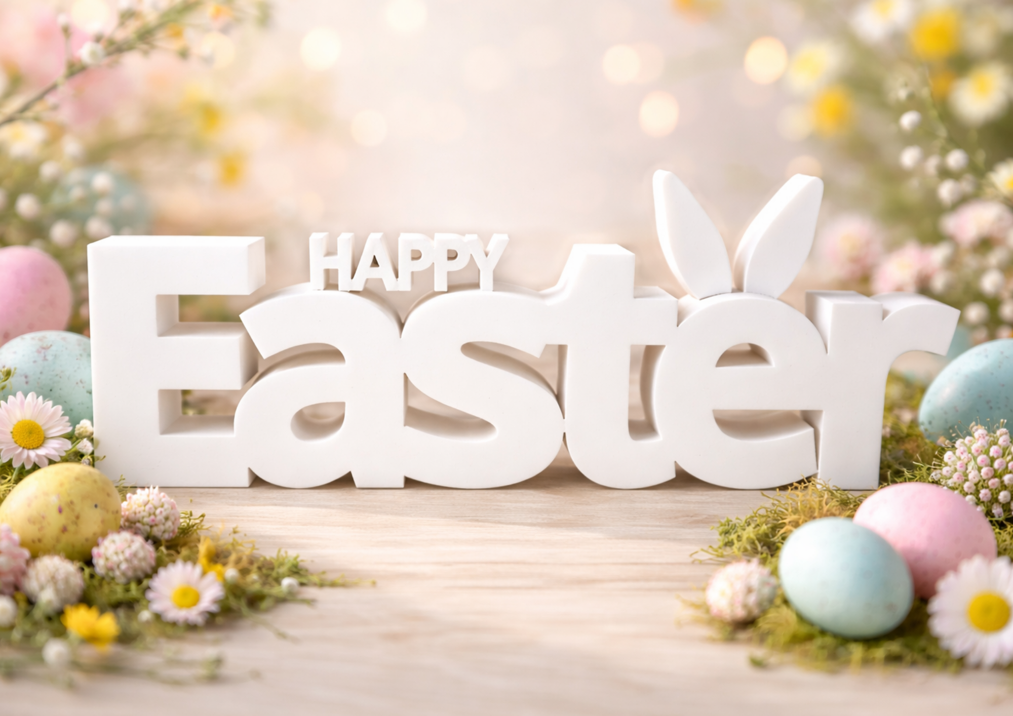 Miniatura 2 do modelo 3D Happy Easter Sign