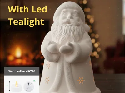 SANTA CLAUS TEALIGHTS 