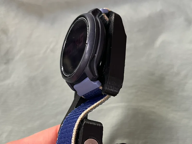 Watch mount on Bike Stem
