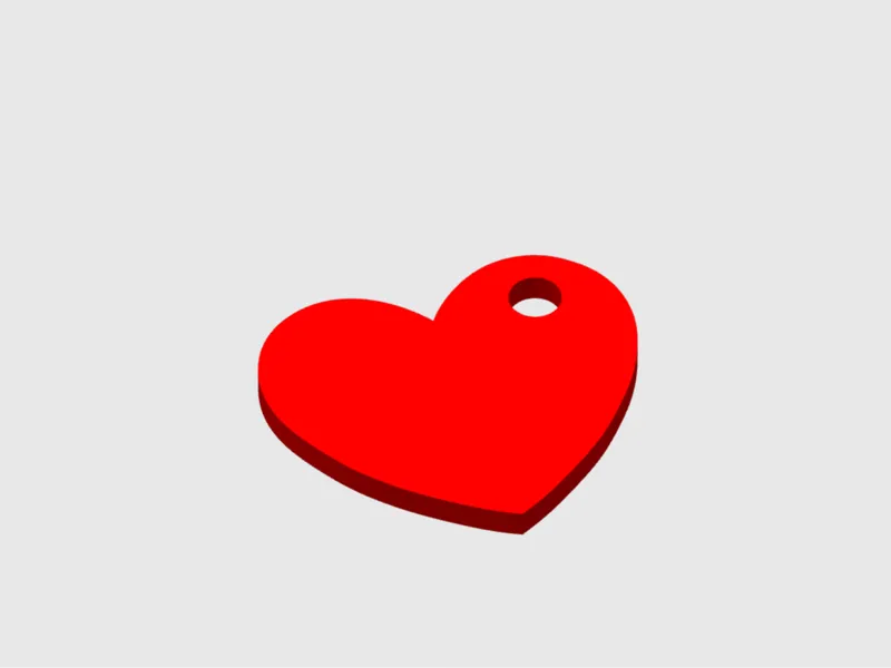 Valentine Heart Keychain