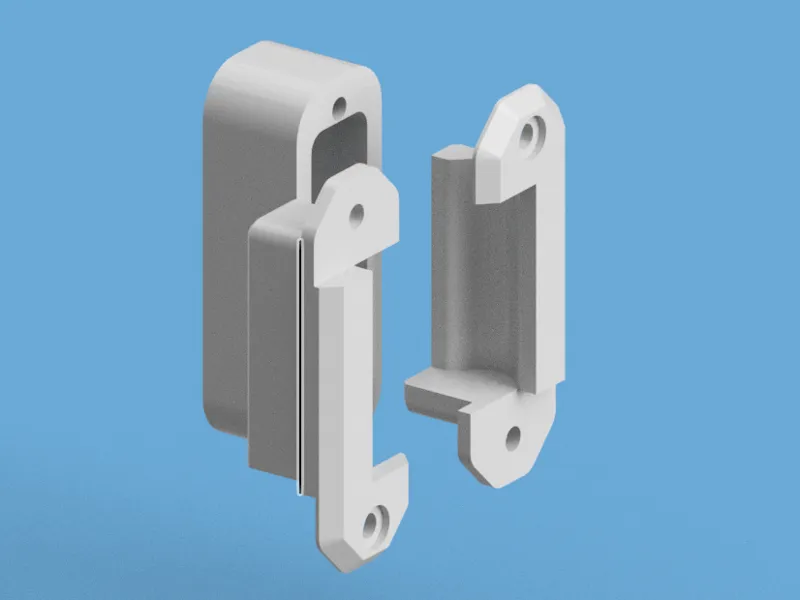 Apple IIe Ribbon Cable Clamp & 3.5mm jack cover