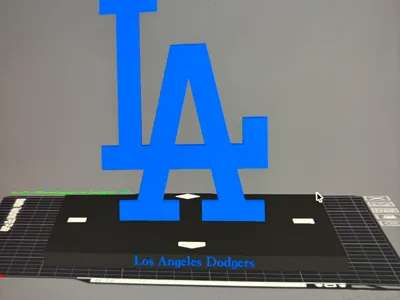 Los Angeles Dodgers logo decor