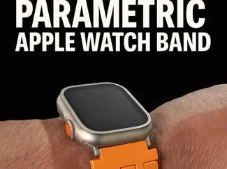 iWatch Parametric Generated Band - W OpenScad file