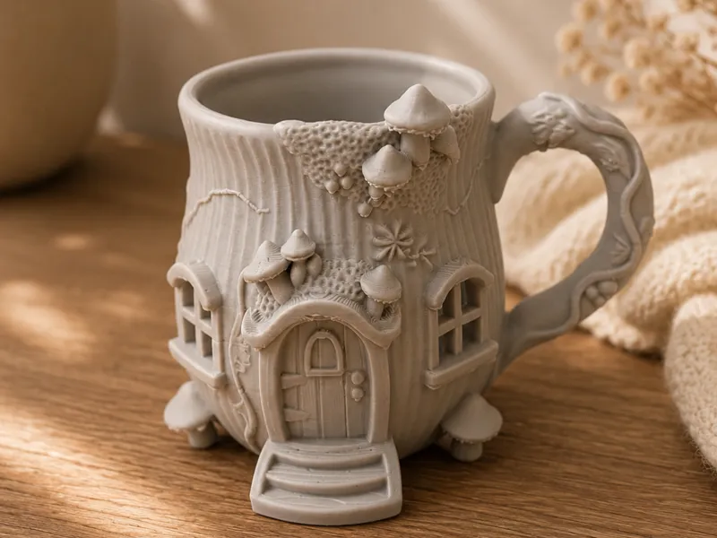 Taza casa de hadas