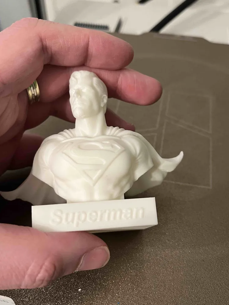 Superman Bust - Classic Comic Edition - Free 3D Print Model - MakerWorld