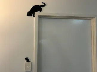 cat and mouse silhouettes