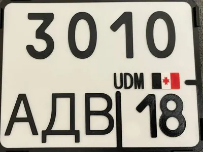 Motorcycle number plate (RUSSIA) 190x145
